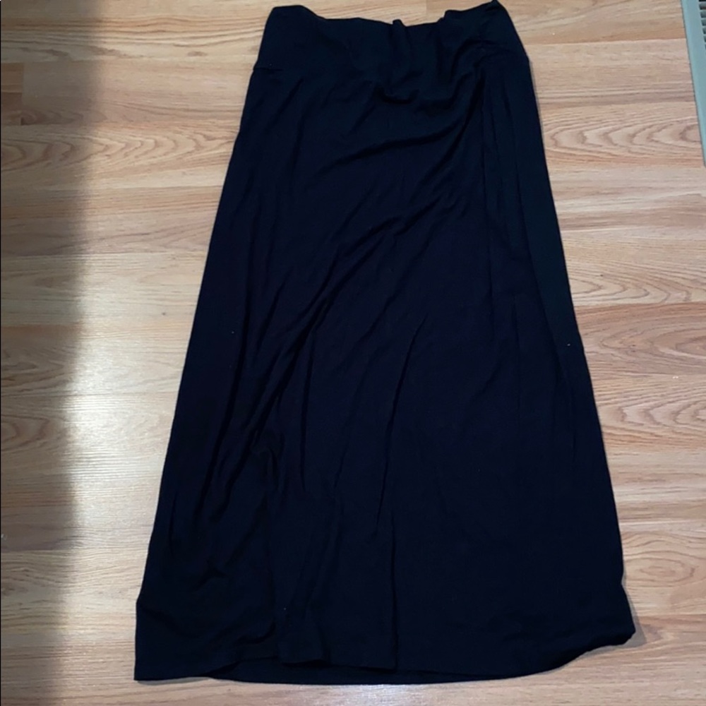 Black maxi skirt